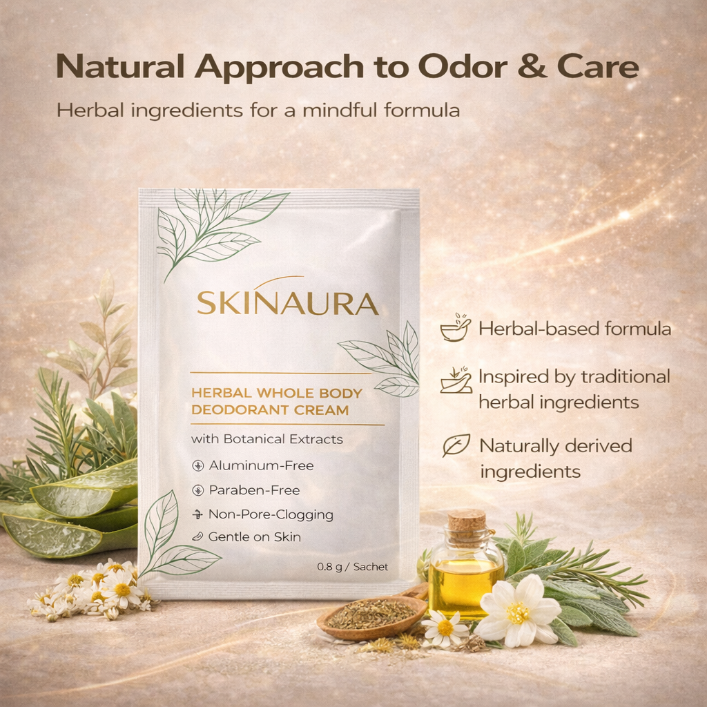 Herbal Whole Body Deodorant Cream SkinAura  Value Pack