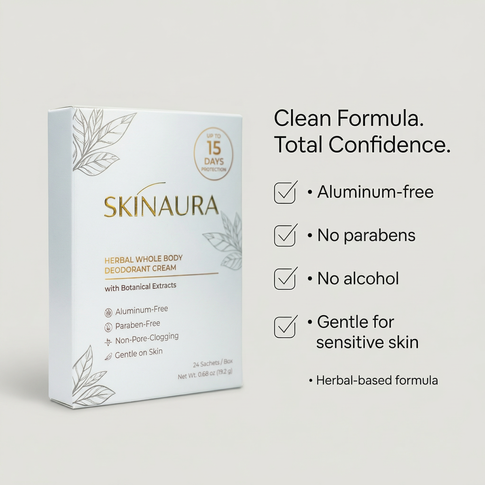 Herbal Whole Body Deodorant Cream SkinAura