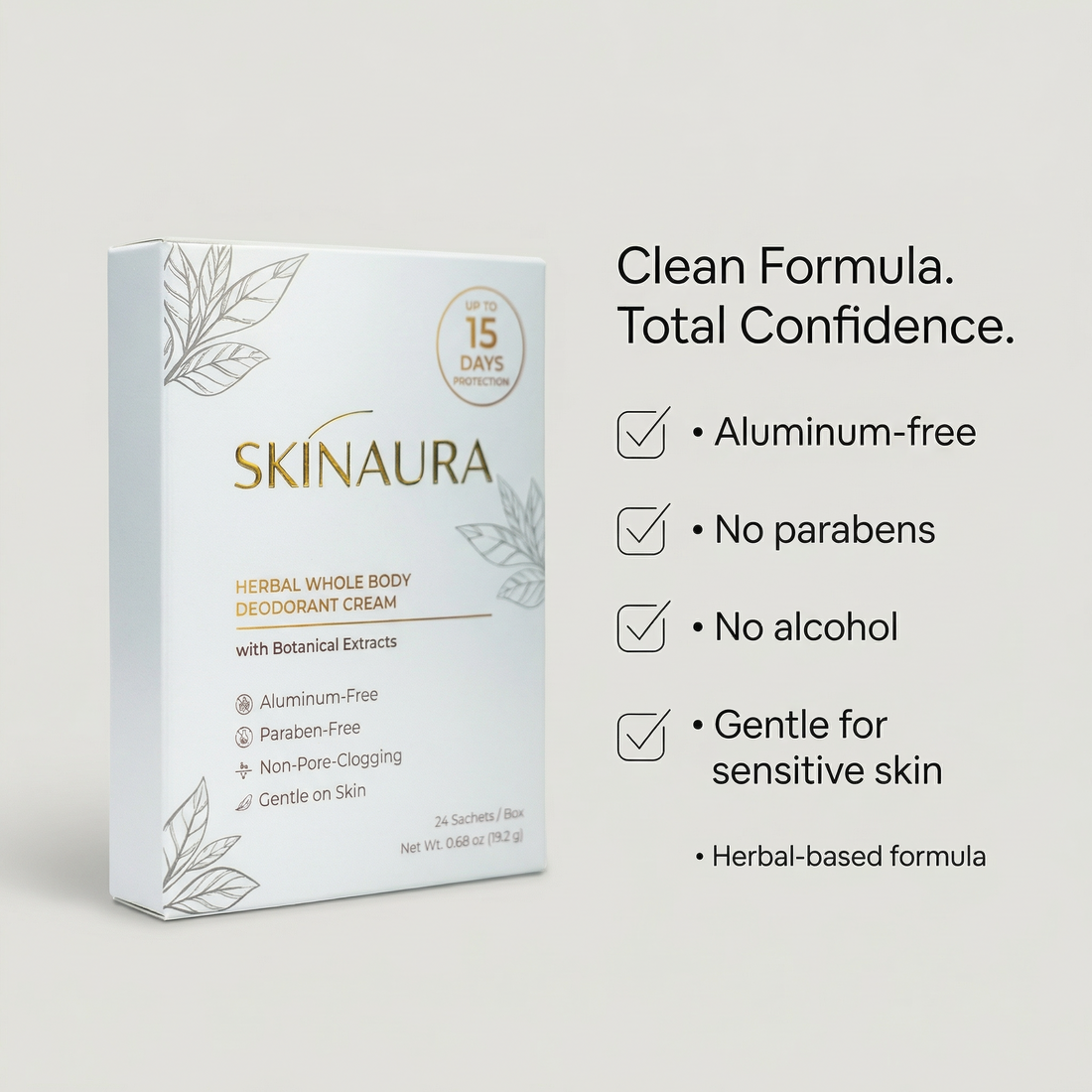 Herbal Whole Body Deodorant Cream SkinAura