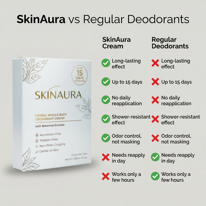 Herbal Whole Body Deodorant Cream SkinAura